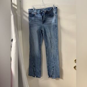 American eagle 90s bootcut split hem jeans size 8 // 090214